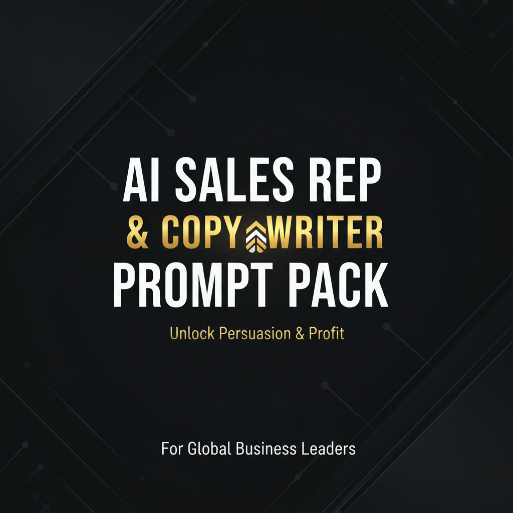 AI Sales Rep & Copywriter Prompt Pack cover